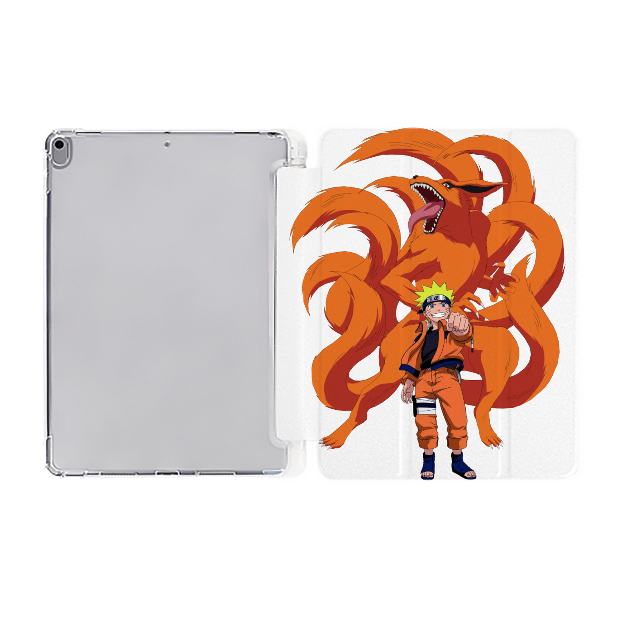 （画像用） NARUTO -ナルト- うずまき ナルト Uzumaki Naruto IPad ケース ペン収納付き 三つ折りスタンド PUレザー×シリコン 対応機種9.5/10.5/10.9インチ